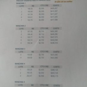 Venta de Terrenos en Fracc. Santa Monica