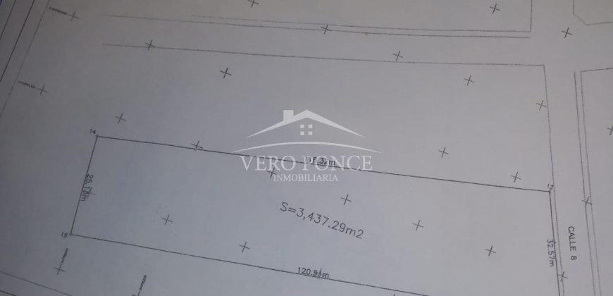 Colonia Ricardo Ballinas / 3437.29 m2 / Terreno en Venta (2410-898)