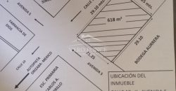 (Rentado) Calle 10 Avenida 5 / 633 m2 / Terreno en Renta (2201-506)