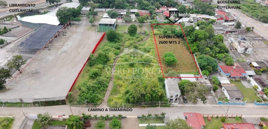 Cuitláhuac, Veracruz / 2624.5 m2 / Terreno en Venta (2526-153)