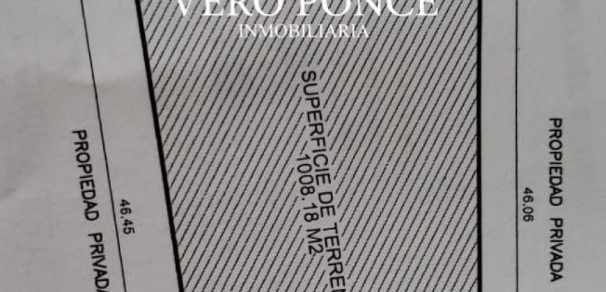 Las Palmas / 1008.18 m2 / Terreno en Venta (2601-252)